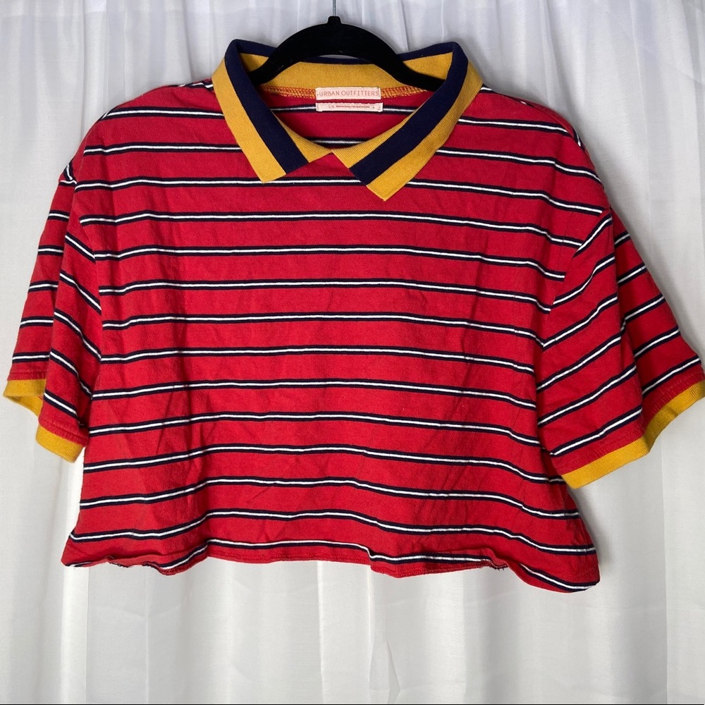Urban Outfitters Striped Cropped Tee